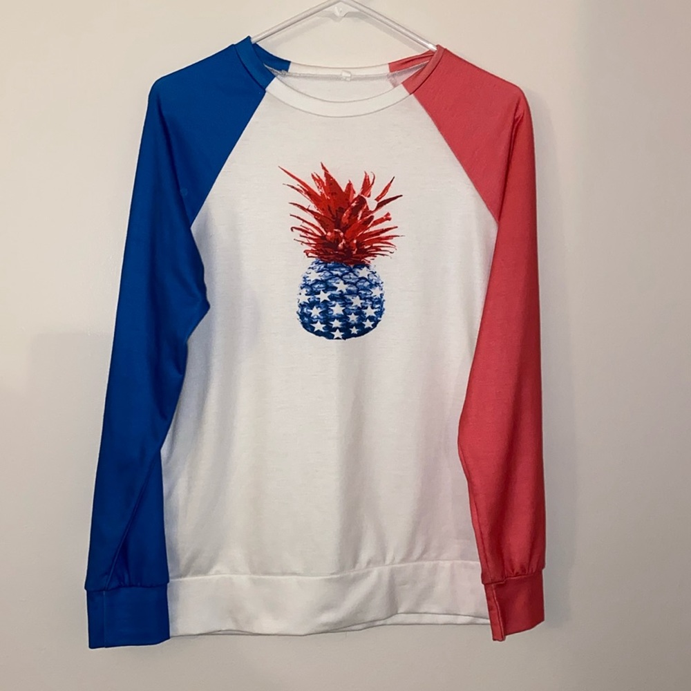 Long sleeve USA Pineapple Shirt - Small